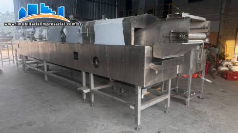 Linha cont�nua em inox para batata chips e palha MCI 400 a 500 kg por hora